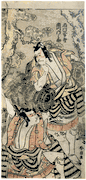 Actors Ichikawa Danjuro and Ichikawa Monnosuke