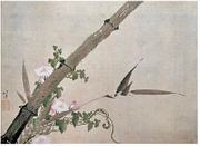 Bamboo and Morning Glory