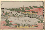 Cherry Blossoms in Full Bloom at Toeizan Temple