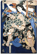 Kusunoki Masashige and Tsunehisa Betto of Yao