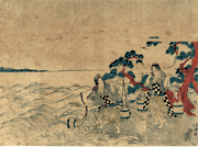 Matsukaze and Murasame Gathering Sea Water
