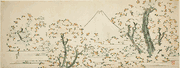 Mount Fuji with Cherry Trees in Bloom