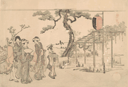 Opening of the Tenman Shrine at Kameido