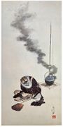 Raccoon Cooking a Meal