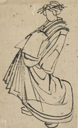 Sketch of a Courtesan