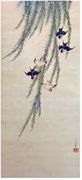 Swallows under a Willow Tree