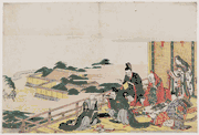 The Six Poetic Immortals Making Decorations for the Tanabata Festival