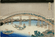 The Tenman Bridge in Settsu Province
