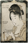 Woman Clipping her Nails