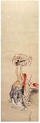 Woman Lifting a Sake Barrel