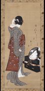 Woman Looking at Herself in a Mirror