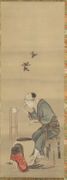 Woman Spinning Silk