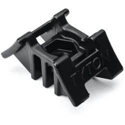 2-Way Saddle Mount, 3.5" Max Bundle Diameter, 0.25" Stud Diameter, PA66HIRHSUV, Black, 500/pkg