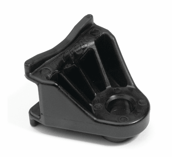 Axial Oval Mount, 0.31" (8mm) Mounting Hole, PA66HIRHSUV, Black, 500/pkg