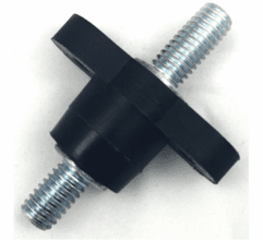 C4044 Junction Block 3/8" Stud, Black, Feed Thru, 250 Amp