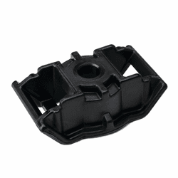 Low Profile Screw Mount, 1.8 x 0.98", 0.25" Hole, PA66HIRHSUV, Black, 500/pkg