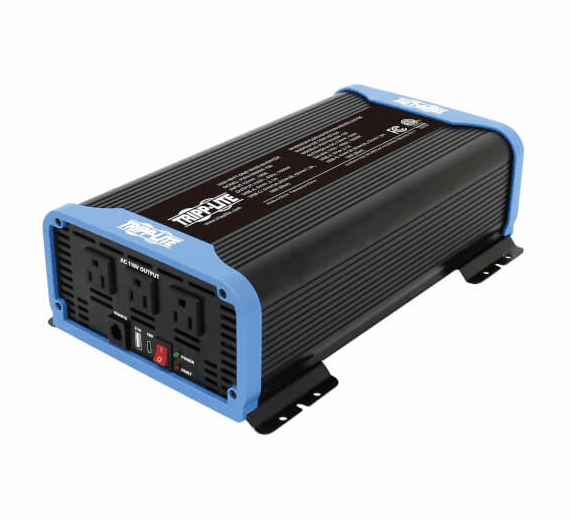 PINV1000SW-120 Tripp Lite series 1000W Light-Duty Compact Power Inverter - 3x 5-15R, USB Charging, Pure Sine Wave, Wired Remote