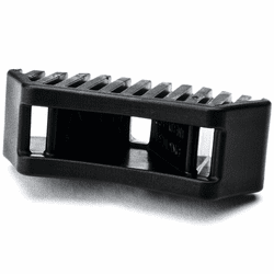 Saddle Mount For Button Head Tie, 0.44 - 0.82" Mounting Hole, PA66HIRHSUV, Black, 500/pkg