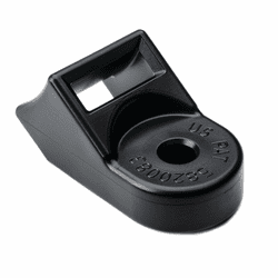 Standard Torque Cable Tie Mount, Mtg Hole Dia. 0.1875", Max Torque 115.0 in lbs, PA66HIRHSUV, Black, 100/pkg