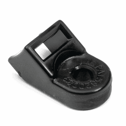 Standard Torque Cable Tie Mount, Mtg Hole Dia. 0.25", Max Torque 115.0 in lbs, PA66HIRHSUV, Black, 100/pkg