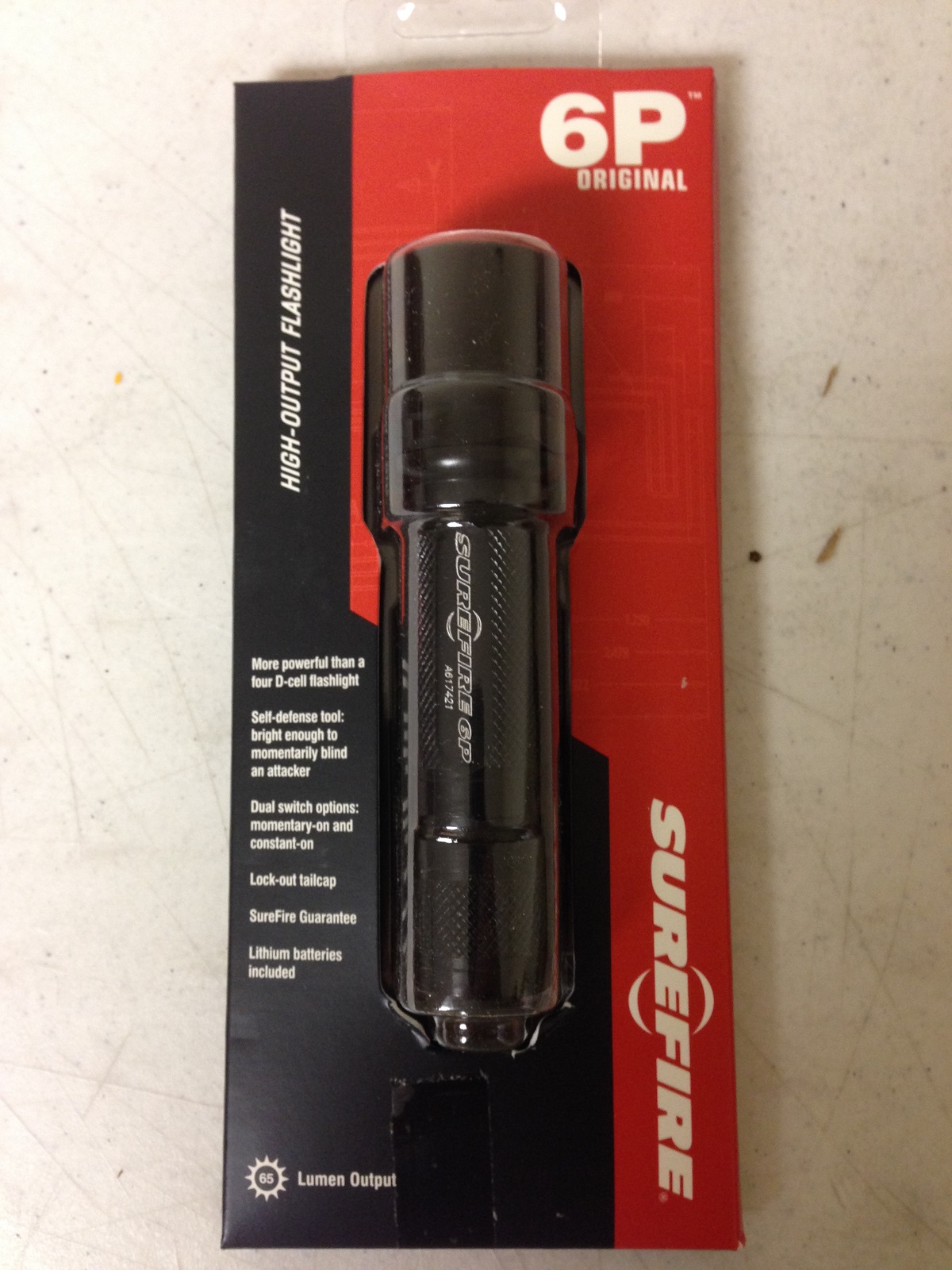 Surefire 6P-BK Original 65 Lumens