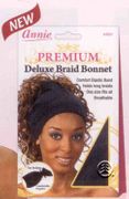 Annie DELUXE Braid Bonnet Black
