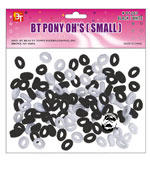 BT Pony OH's Small Black/White (100 Count)