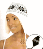 Chenille Snow Flake Toubagan with Tie String