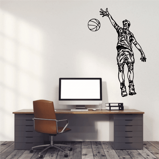 Basketball Wall Decal Vinyl Decal Car Decal CDS069