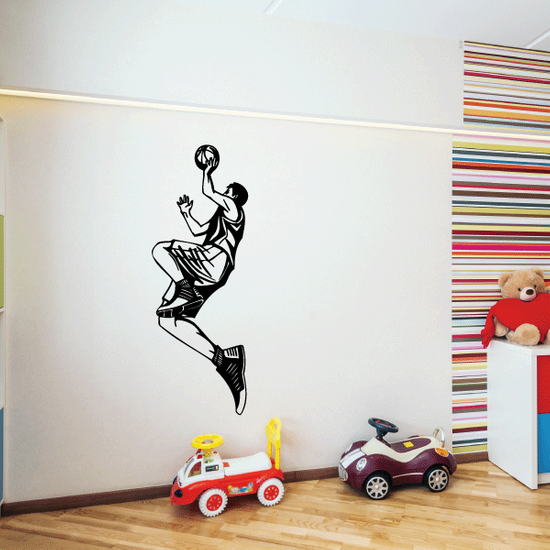 Basketball Wall Decal Vinyl Decal Car Decal CDS177