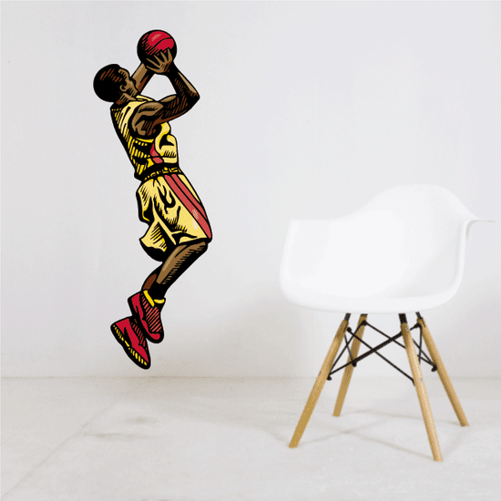 Basketball Wall Decal Vinyl Sticker Car Sticker Die Cut Sticker