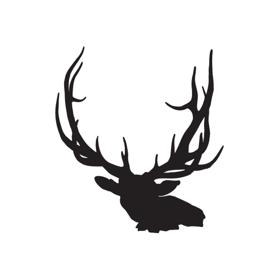 Beautiful Horns Elk Decal