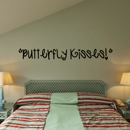 Butterfly Kisses Star Wall Decal