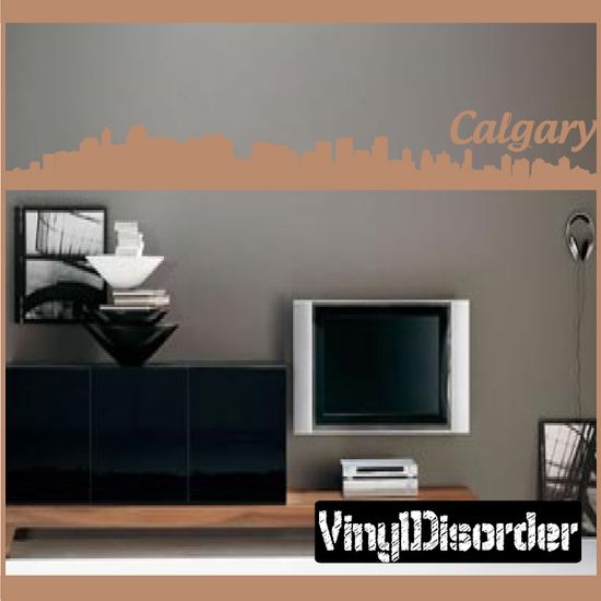 Calgary Canada Skyline Wall Decal