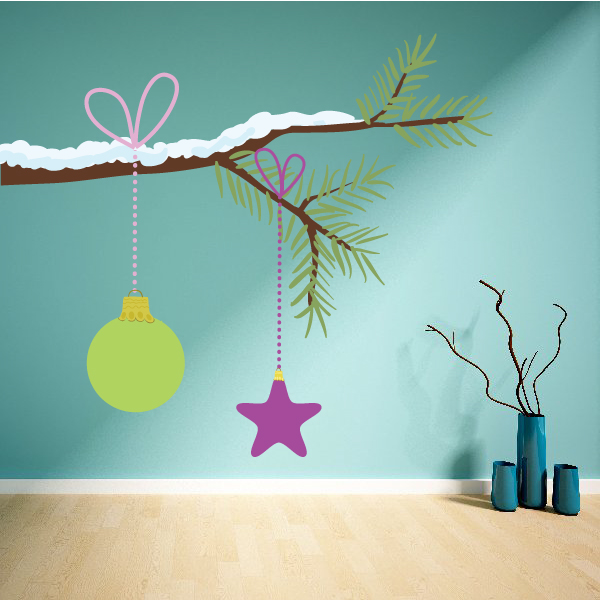 Christmas Ornament Wall Decal Vinyl Sticker Car Sticker IDCOLOR062