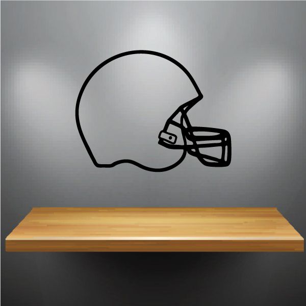 Classic Football Helmet Decal