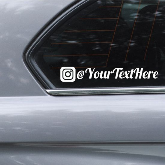 Custom Instagram Decal