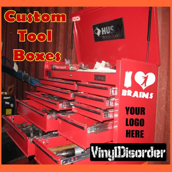 Customize your Toolbox Tool Box with Any item number or image.