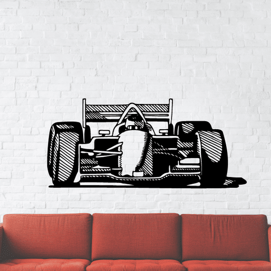 Detailed Open Wheel Race Car Decal