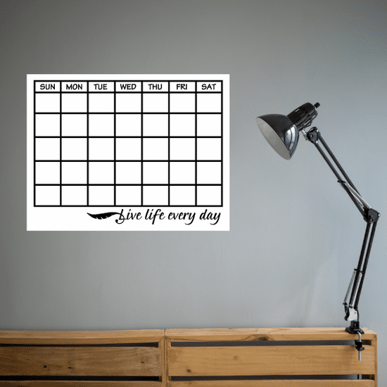 Dry Erase Calendar Wall Stickers