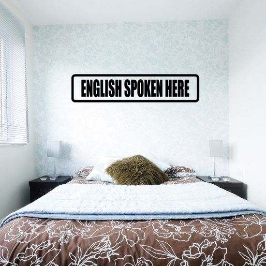 English Spoken here Decal