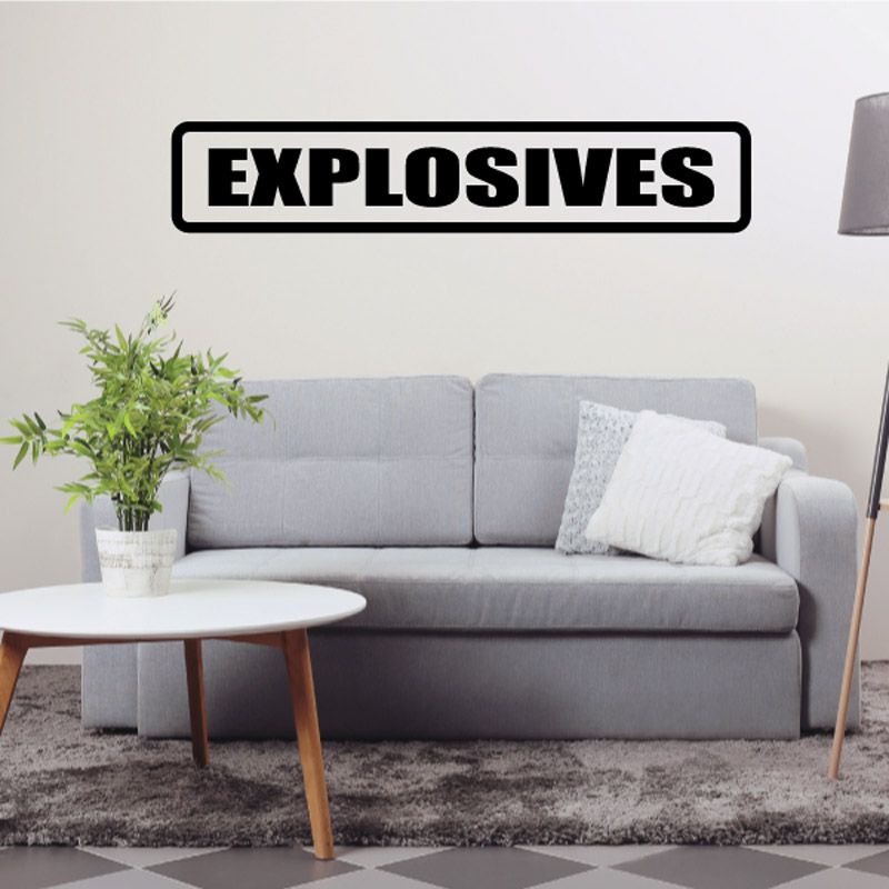 Explosives Decal