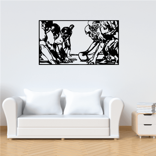 Football Line up Wall Decal Vinyl Decal Car Decal CDS072