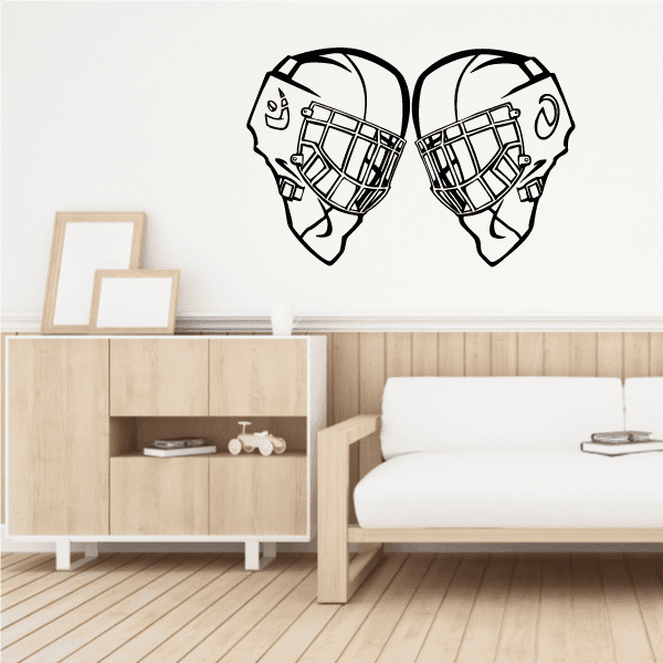 Hockey Goalie Helmet Wall Decal Vinyl Decal Car Decal CDS048