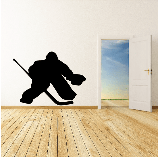 Hockey Goalie Wall Decal Vinyl Decal Car Decal 002