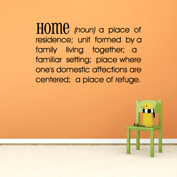 Home Definition Wall Decal