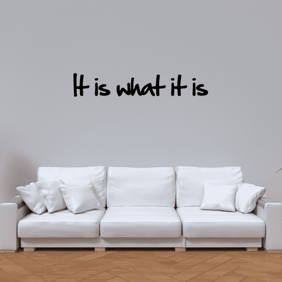 It is what it is Wall Decal