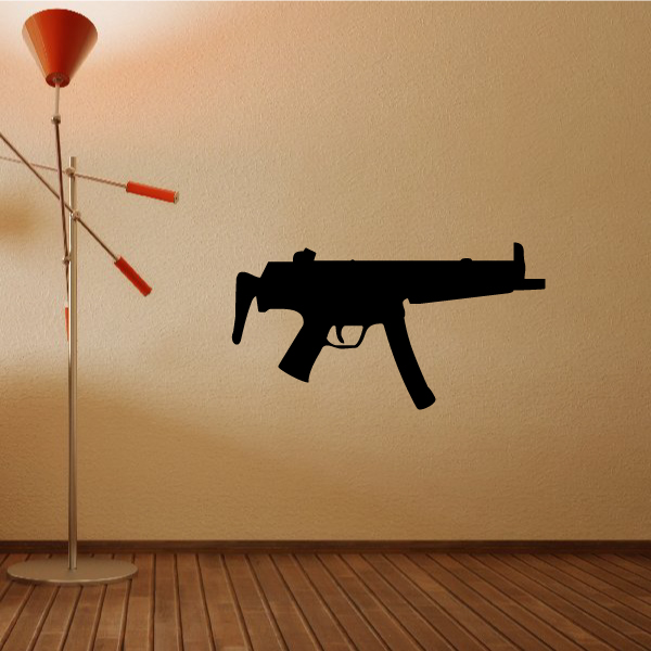 Light Submachine Gun Wall Decal