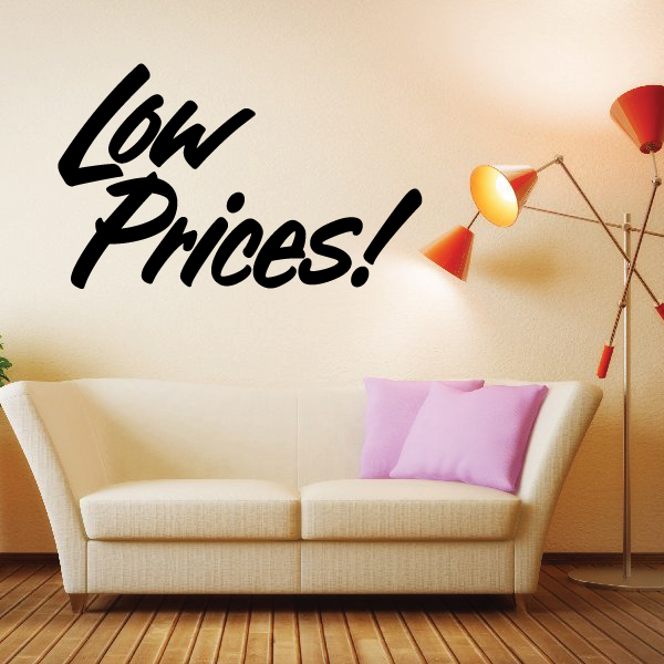 Low Prices Wall Decal Vinyl Decal Car Decal Business Sign MC644