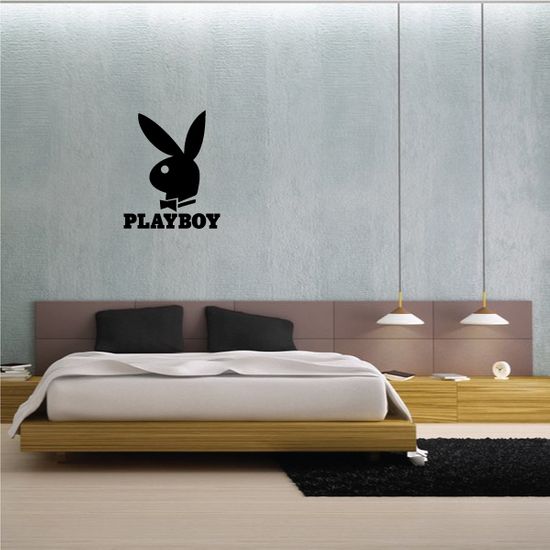 Playboy Bunny with text Decal